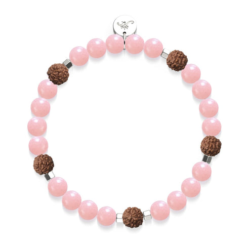 Light Of Nirvana | Gemstone x Lumos Rudraksha |  Mala Bracelet